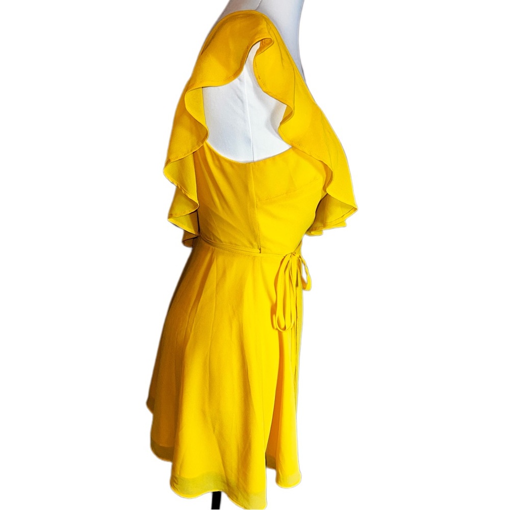 LPA Asymmetrical Ruffled Mini Dress - Picture 7 of 15